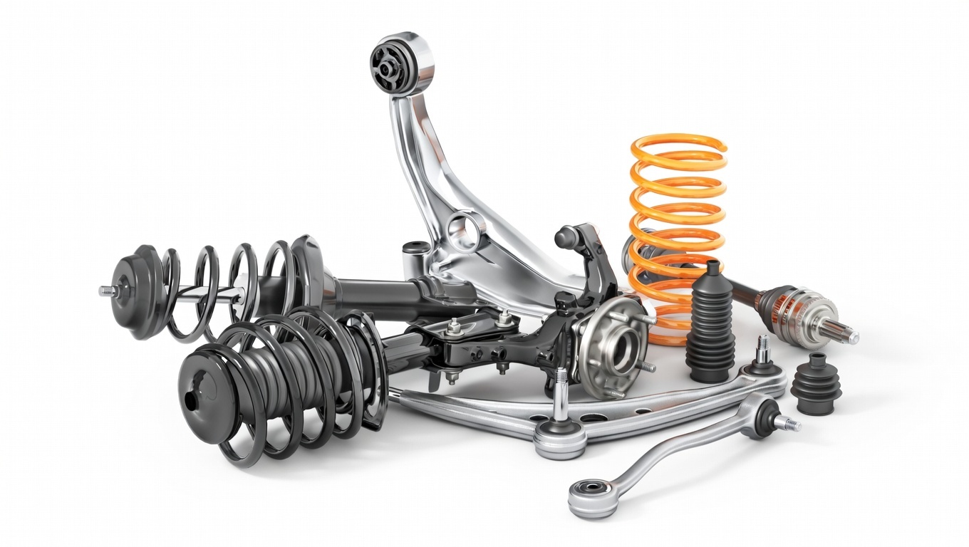 Suspension system components - struts shocks and springs