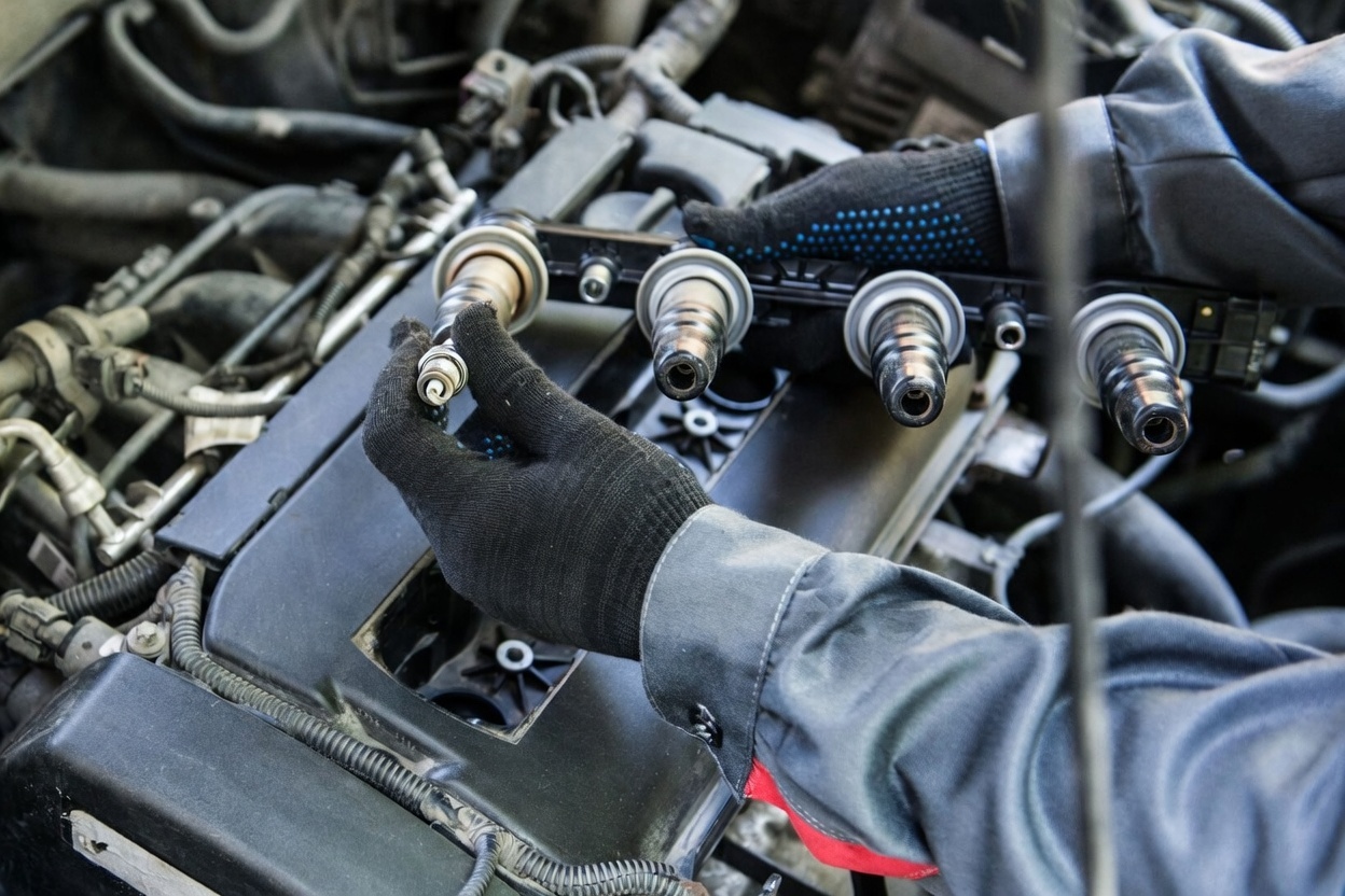 Spark plug replacement and ignition system tune-up
